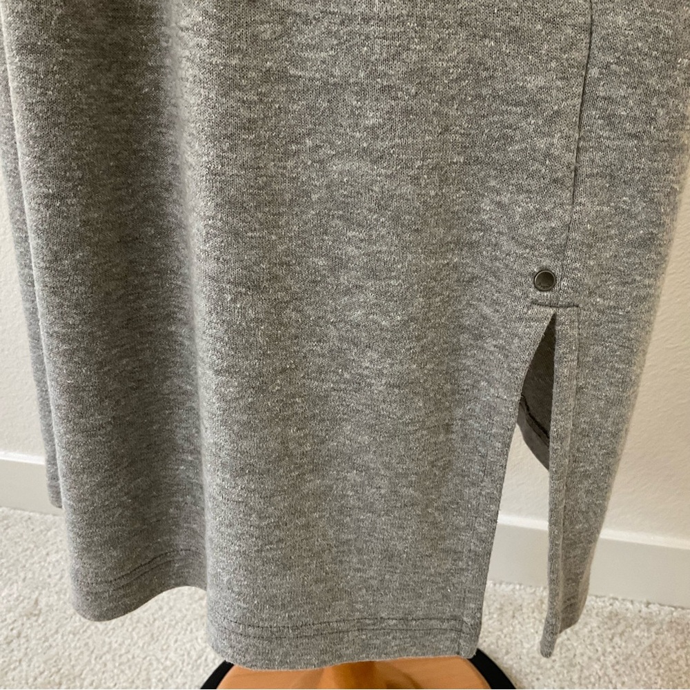 Prana Cozy Up Beach Hopper Hemp Sweatshirt Dress Heather Gray Size XL - Picture 4 of 13